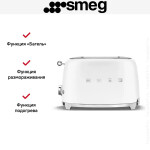 Тостер Smeg TSF01WHMEU