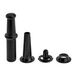 Мясорубка Delta DL-6104M черный/красный