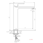 Смеситель для мойки Zigmund & Shtain ZS 1000 швейцарский шоколад