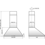 Каминная вытяжка Elikor Вента 50 П-430-К3Д белый