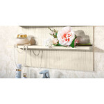 Зеркальный шкаф Бриклаер Карибы 100 светлая лиственница