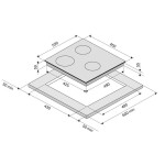 Встраиваемая индукционная варочная панель Krona REMO 45 BL