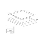 Встраиваемая индукционная варочная панель Smeg SI7633B
