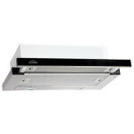 Встраиваемая вытяжка Elikor Интегра Glass 45Н-400-В2Г нержавеющая сталь/черное стекло