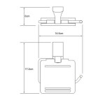 Держатель туалетной бумаги с крышкой WasserKraft Exter K-5225