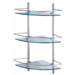 Полка стеклянная угловая тройная WasserKraft K-3133