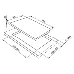 Встраиваемая газовая варочная панель Smeg SR975XGH