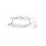 Встраиваемая вытяжка Weissgauff Tel 06 TC BL