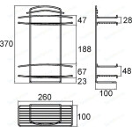 Полка 2-этажная прямая Rainbowl 212 L