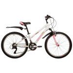 Велосипед Foxx 24 SALSA белый, сталь, размер 14