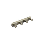 Кронштейн настенный 4 крючка WasserKraft K-1094 светлая бронза