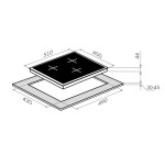 Встраиваемая индукционная варочная панель Maunfeld EVI.453-BK