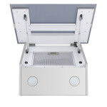 Каминная вытяжка Maunfeld Mersey 60 нержавеющая сталь/белое стекло