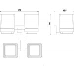 Стакан Timo Selene 10034/00 chrome