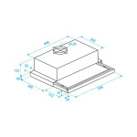 Встраиваемая вытяжка Beko CTB6407X
