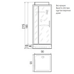 Душевая кабина River Moero Б/К 90/90/14 (10000002982)