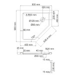 Душевой поддон WasserKraft Isen 26 Т 11