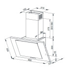 Каминная вытяжка Weissgauff Gamma 50 PB OW