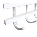 Вешалка Sheffilton SHT-WH11 беленый/алюм.металлик