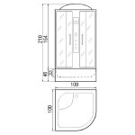 Душевая кабина River Dunay 100/44 МТ (10000001455)