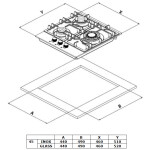 Встраиваемая газовая варочная панель Weissgauff HGG 451 WGB
