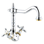 Смеситель для кухни Timo Ritz 0143FK chrome/gold