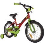 Велосипед Novatrack 16 STRIKE красный, тормоз нож, крылья корот, полная защита цепи