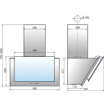 Каминная вытяжка Elikor Рубин 60П-650-К3Д черный