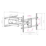 Кронштейн для телевизора Arm Media Paramount-70 черный