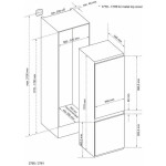 Встраиваемый холодильник Vestel VBI2760