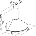 Каминная вытяжка Korting KHC 6930 RI