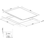 Встраиваемая индукционная варочная панель Smeg SI1F7845B