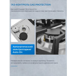 Встраиваемая газовая варочная панель Zugel ZGH451X