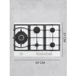 Встраиваемая газовая варочная панель Zigmund & Shtain G 14.7 W