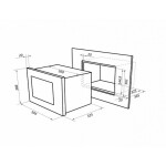 Встраиваемая микроволновая печь Maunfeld MBMO.20.1PGW