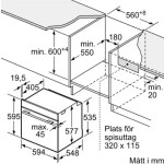Встраиваемый электрический духовой шкаф Bosch HBG832DC1S