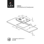 Встраиваемая газовая варочная панель Lex GVS 640 IX