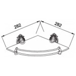 Полка Hayta Gabriel Antic Brass 13910-1/ VBR