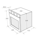 Встраиваемый электрический духовой шкаф Maunfeld EOEH 5811B