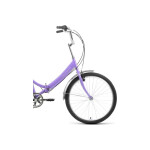 Велосипед Forward Valencia 24 2.0 фиолетовый/зеленый 2022 г 16" RBK22FW24078