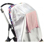 Накидка от солнца Mammie 13-11010/3 белый/розовый