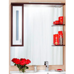 Зеркало-шкаф Бриклаер Бали 90 L венге