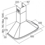 Каминная вытяжка Cata Neblia 600 Ivory