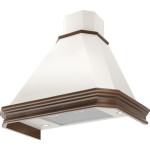 Каминная вытяжка Elikor Пергола 60П-650-П3Л бежевый/бук светло-коричневый