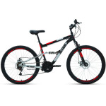 Велосипед Altair MTB FS 26 2.0 D 18 ск RBK22AL26067 черный/красный