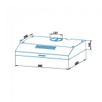 Вытяжка Cata C1-T 600 WH