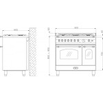 Комбинированная плита Lofra RLVD96MFTE