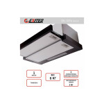 Встраиваемая вытяжка Exiteq EX-1076 black glass