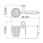 Держатель туалетной бумаги и освежителя WasserKraft Main K-9259