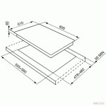 Встраиваемая газовая варочная панель Smeg PX164L
